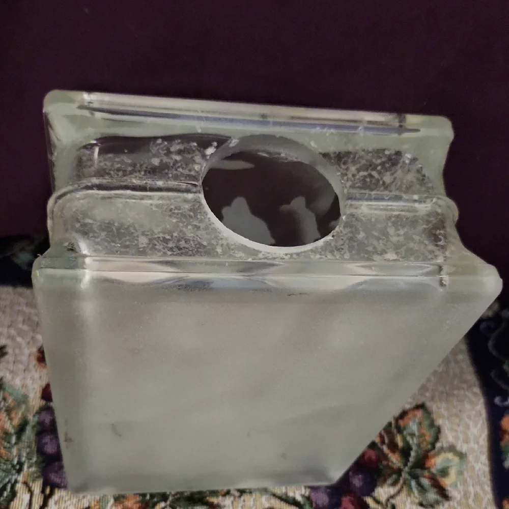 $40 Add On Cubed Frosted Glass Wolf Decor - Picture 7 of 11